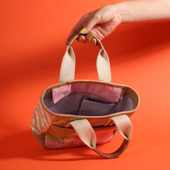 2000’s Pastel Patchwork Coach Handbag - Picture 6 of 8